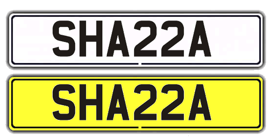 registration plates